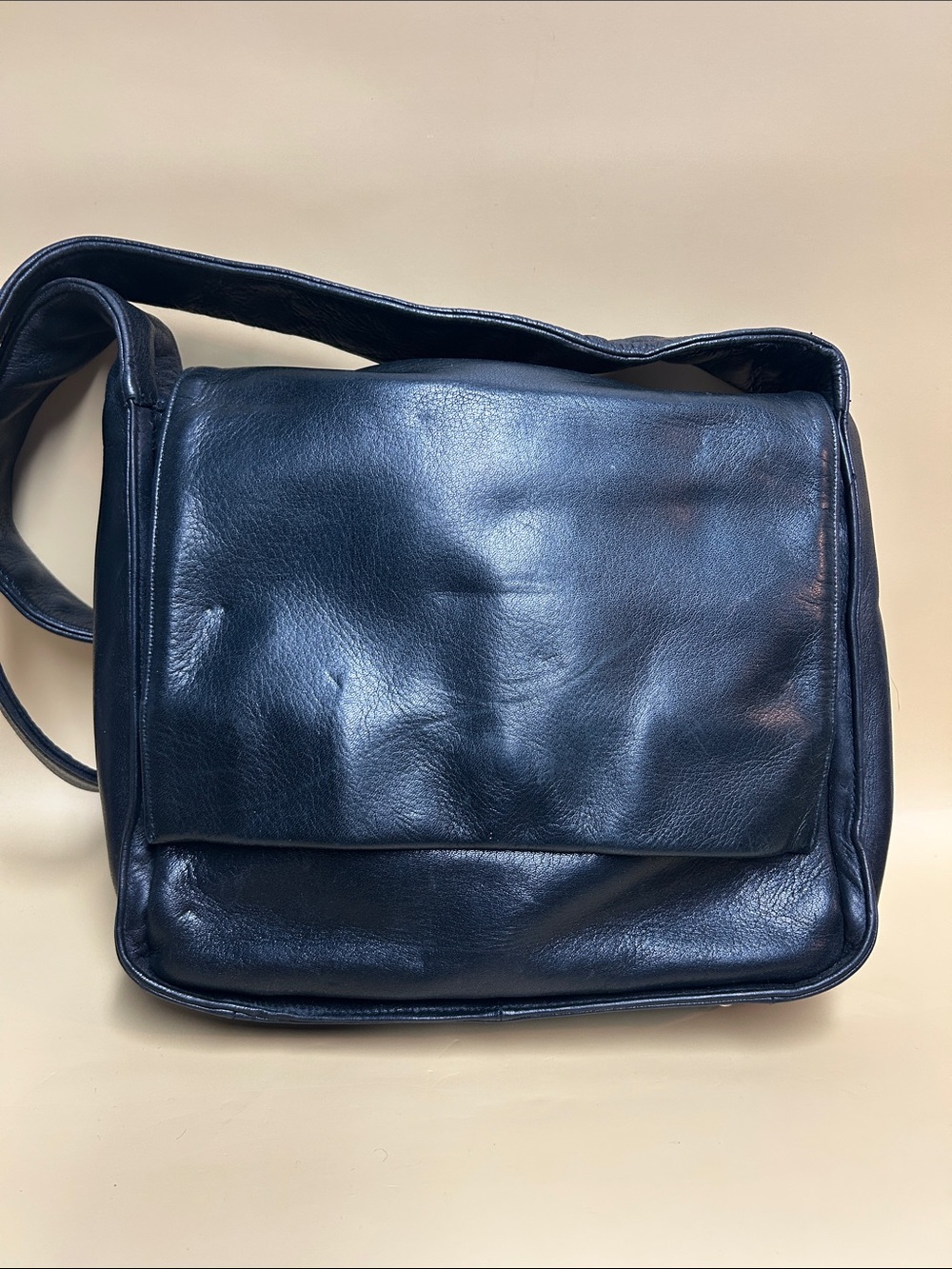 DANIER Black Leather Crossbody Bag